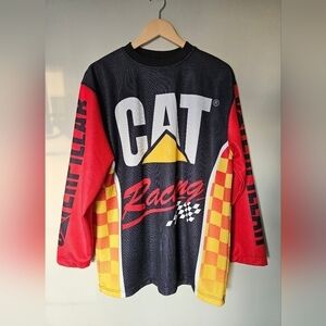 Vintage  Caterpillar Racing Jersey trium brand size xl